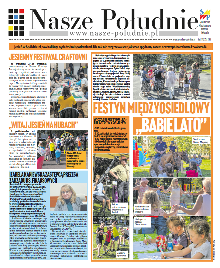 Strona tytułowa gazety Nasze Południe
